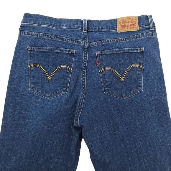 Levi Classic Boot Mid Rise Jeans Womens Size 12 Denim Medium Wash - Picture 5 of 9